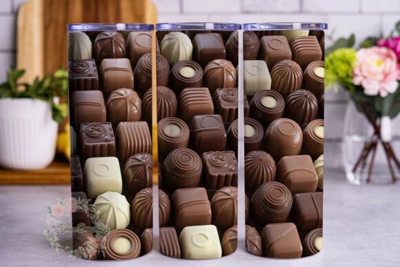 Assorted Chocolates Grid 20oz Tumbler