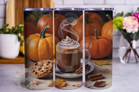 Autumn Pumpkin Spice 20oz Tumbler Wrap