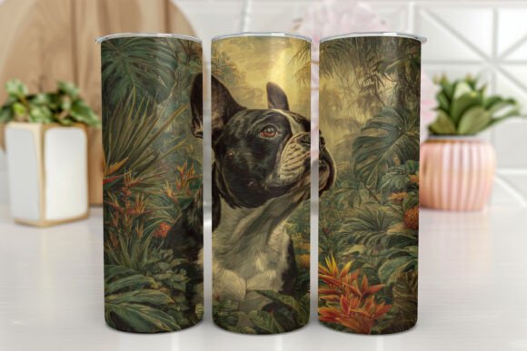 Bulldog Tumbler Wrap 20oz Skinny