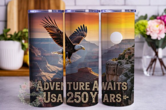 Canyon Bird Sunset 20oz Tumbler Wrap
