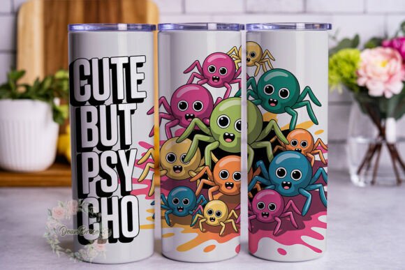 Cute but Psycho Spiders 20oz Tumbler