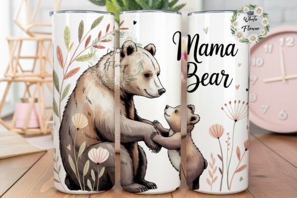 Mama Bear Family 20oz Tumbler Wrap