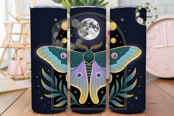 Mystic Moth Moon 20oz Tumbler Wrap