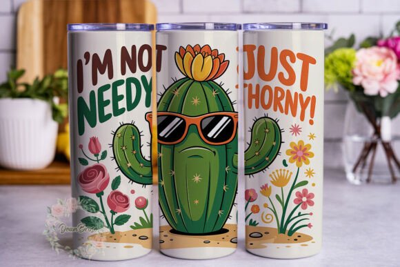 Sassy Cactus Desert Flowers 20oz Tumbler