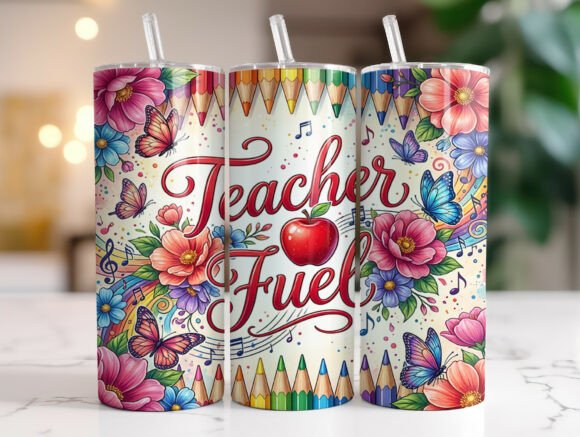 Teacher Fuel 20oz Tumbler Sublimation